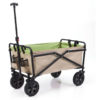 Manual 150 Pound Capacity Folding Steel Wagon Outdoor Garden Cart